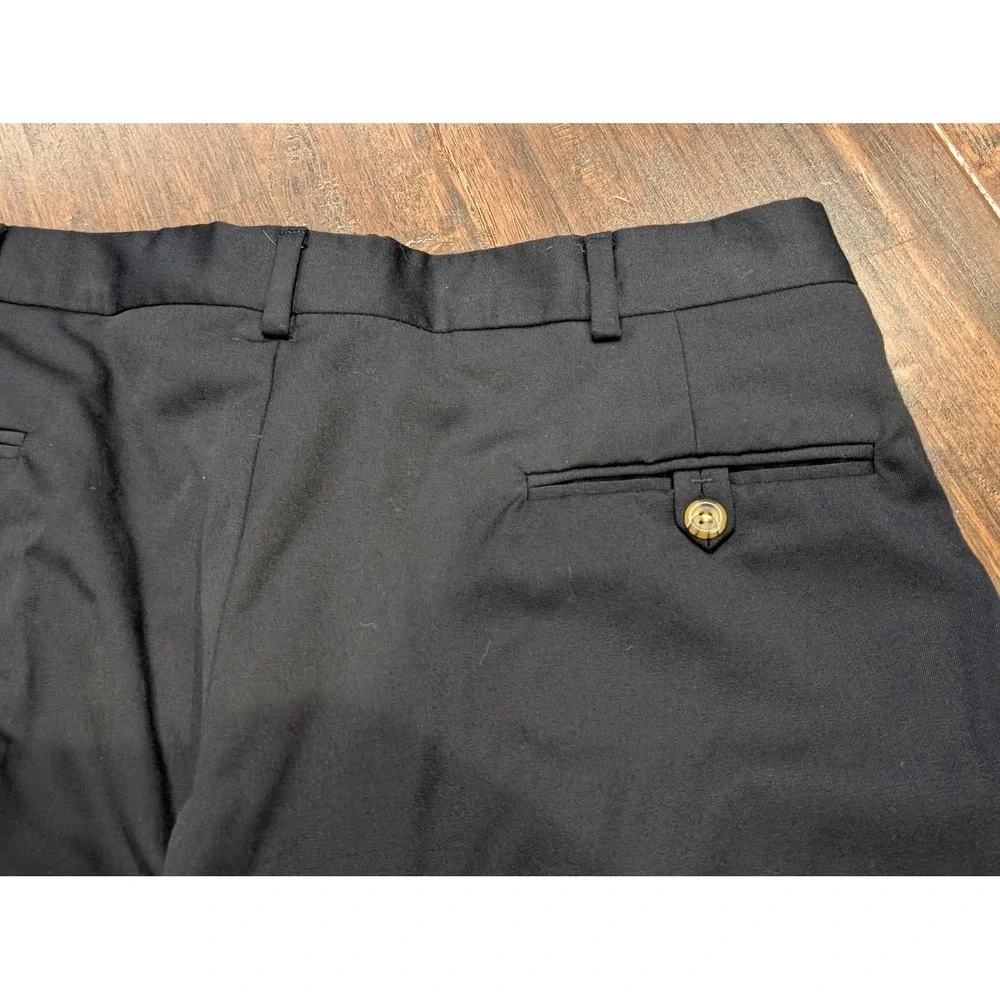 Vintage Tommy Hilfiger Dress‎ Pants Mens 36x32 Navy Pleated Cuffed Classic